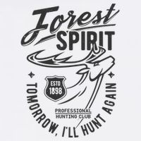 Forest Spirit Professional Hunting Club Tomorrow I'll Hunt Again Apron
