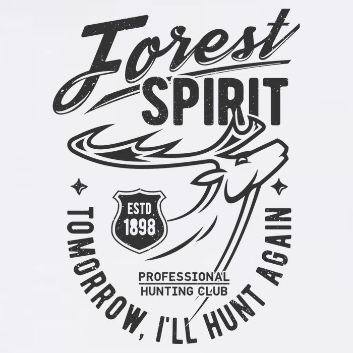 Forest Spirit Professional Hunting Club Tomorrow I'll Hunt Again Apron