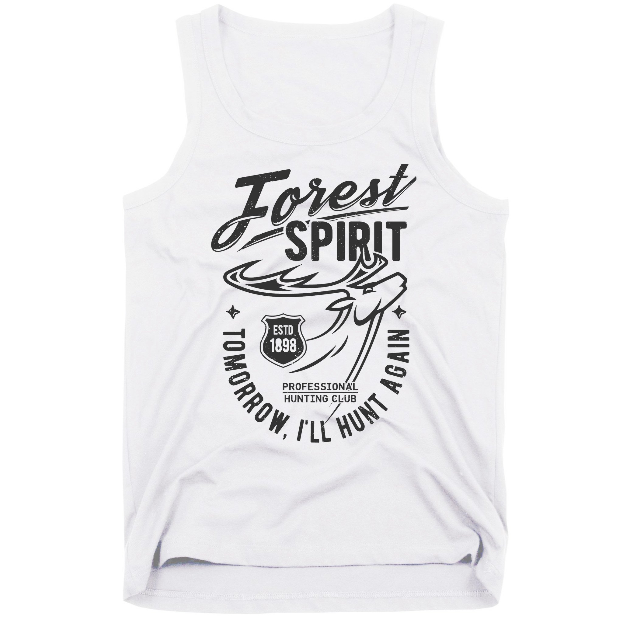 Forest Spirit Professional Hunting Club Tomorrow I'll Hunt Again Tank Top