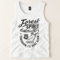 Forest Spirit Professional Hunting Club Tomorrow I'll Hunt Again Tank Top