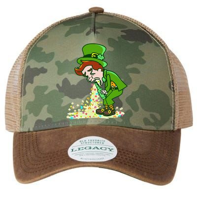 Funny St Patricks Day Leprechaun Shamrock Pattys Day Party Legacy Tie Dye Trucker Hat