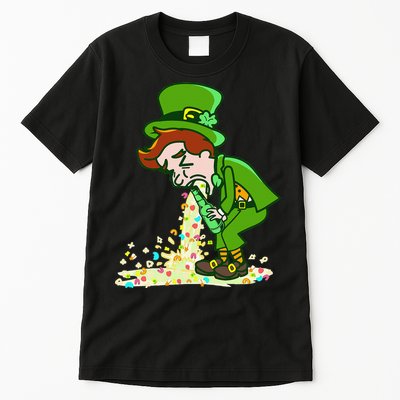 Funny St Patricks Day Leprechaun Shamrock Pattys Day Party Tall T-Shirt