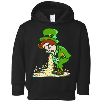 Funny St Patricks Day Leprechaun Shamrock Pattys Day Party Toddler Hoodie