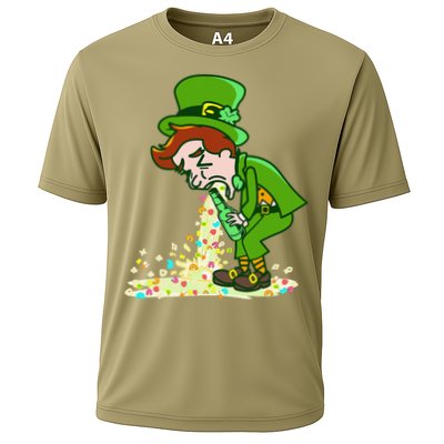 Funny St Patricks Day Leprechaun Shamrock Pattys Day Party Performance Shirt