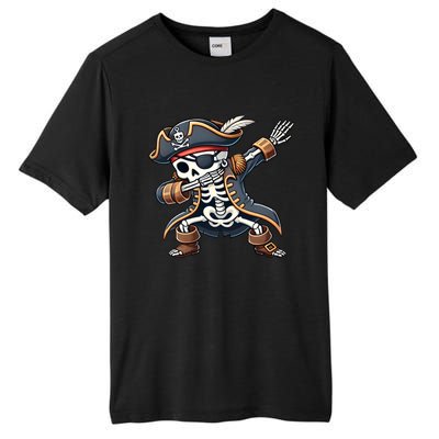 Funny Skeleton Pirate Dabbing Halloween Meaningful Gift Tall Fusion ChromaSoft Performance T-Shirt