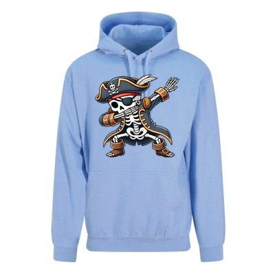 Funny Skeleton Pirate Dabbing Halloween Meaningful Gift Unisex Surf Hoodie