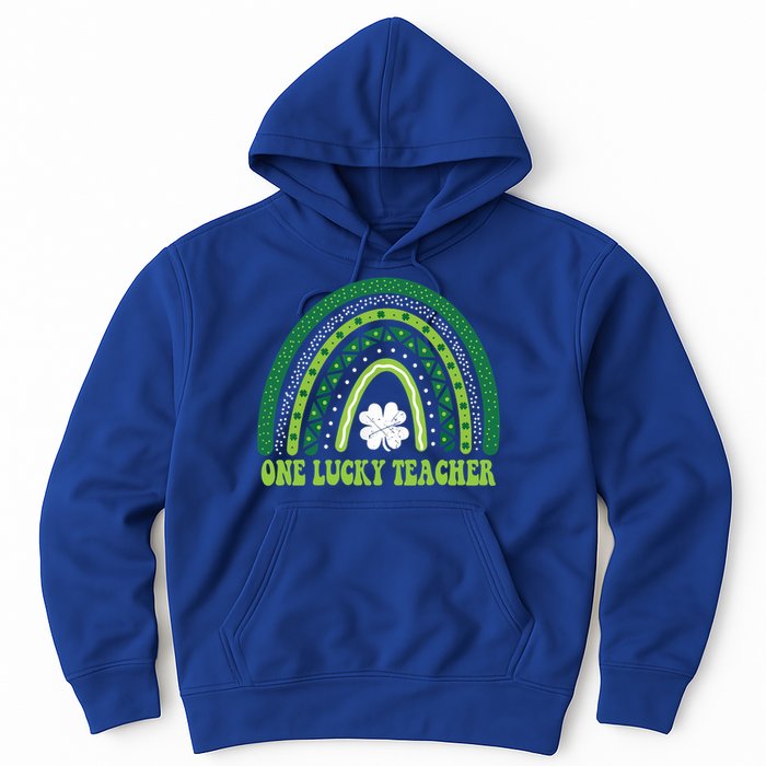 Funny St Patricks Day Cute Gift For Teacher One Lucky Teacher Gift Hoodie