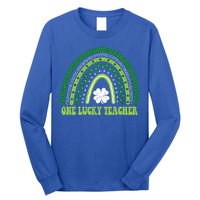 Funny St Patricks Day Cute Gift For Teacher One Lucky Teacher Gift Long Sleeve Shirt