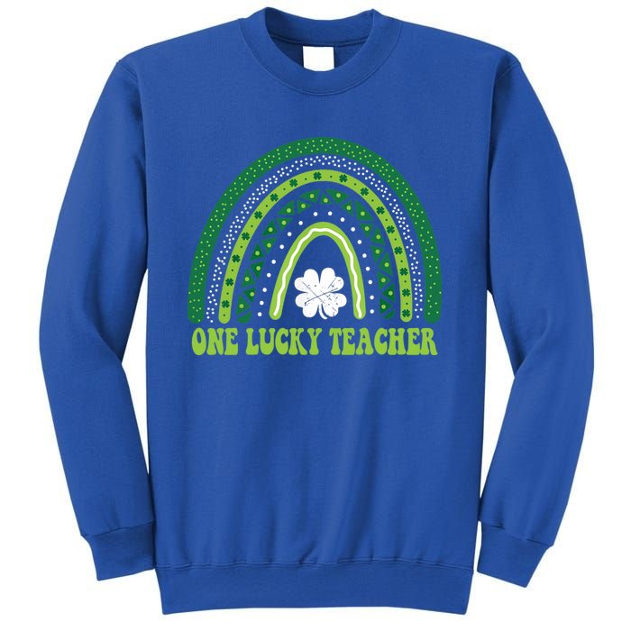 Funny St Patricks Day Cute Gift For Teacher One Lucky Teacher Gift Sweatshirt