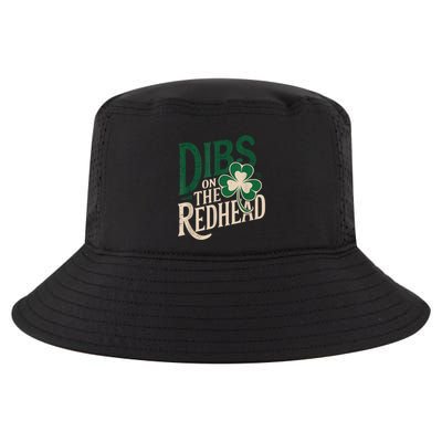 Funny St Patricks Day Irish Shamrock Dibs On The Redhead Cool Comfort Performance Bucket Hat