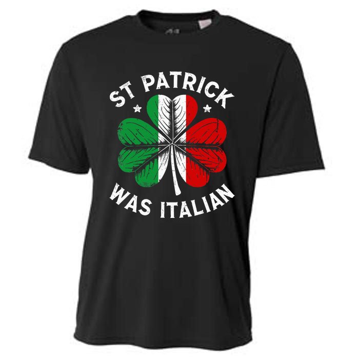 Funny St Patrick Was Italian St Patrick's Day Cooling Performance Crew T-Shirt