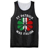 Funny St Patrick Was Italian St Patrick's Day Mesh Reversible Basketball Jersey Tank