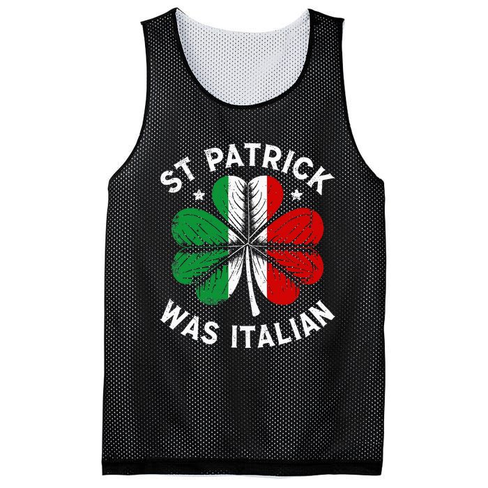 Funny St Patrick Was Italian St Patrick's Day Mesh Reversible Basketball Jersey Tank