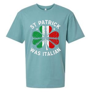 Funny St Patrick Was Italian St Patrick's Day Sueded Cloud Jersey T-Shirt