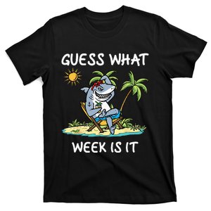 Funny shark party beach guess what week is it Lover shark T-Shirt