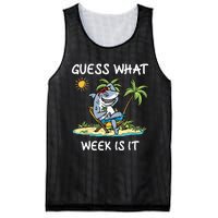 Funny shark party beach guess what week is it Lover shark Mesh Reversible Basketball Jersey Tank