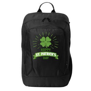 Funny St Patricks Day Shamrock Gift City Backpack