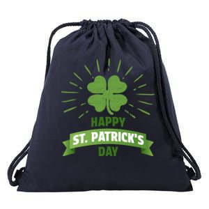 Funny St Patricks Day Shamrock Gift Drawstring Bag