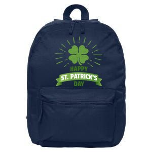 Funny St Patricks Day Shamrock Gift 16 in Basic Backpack