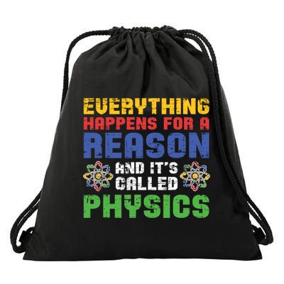 Funny Scientist Physics Teacher Science Physicist Physics Gift Drawstring Bag