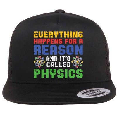 Funny Scientist Physics Teacher Science Physicist Physics Gift Flat Bill Trucker Hat