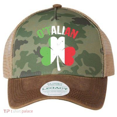 Funny Saint Patricks Day Irish Italian Otalian Legacy Tie Dye Trucker Hat