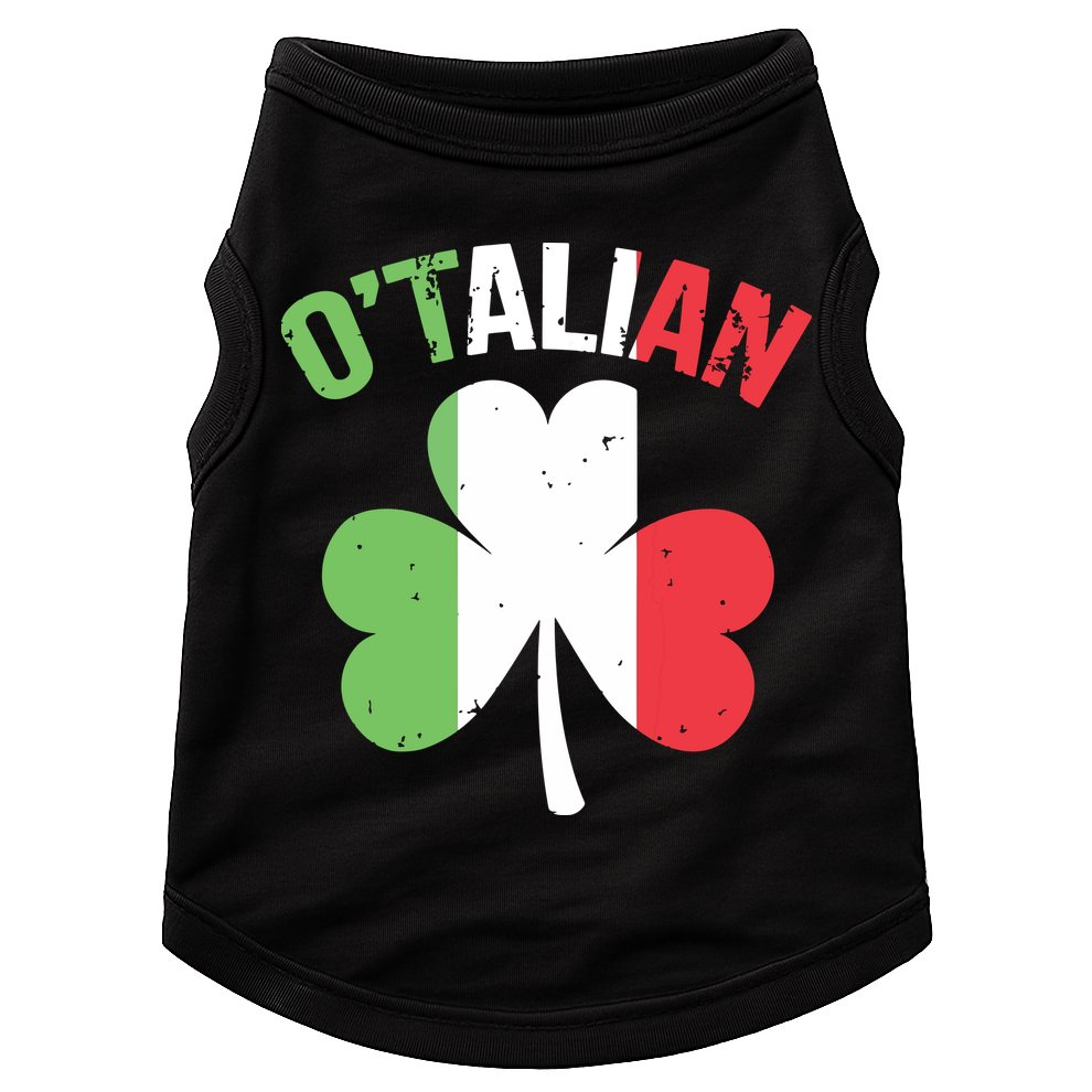 Funny Saint Patricks Day Irish Italian Otalian Doggie Tank