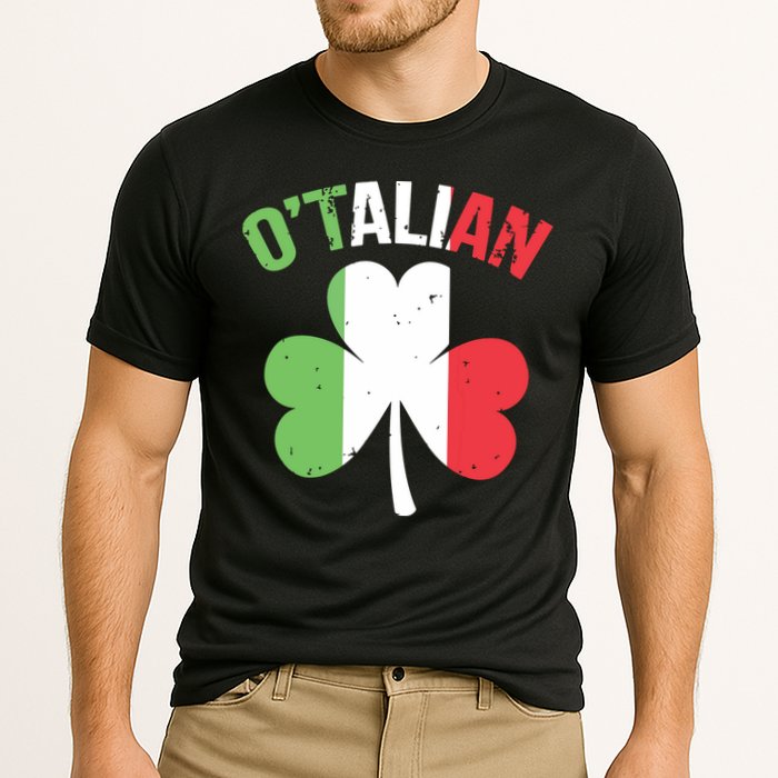 Funny Saint Patricks Day Irish Italian Otalian Cooling Performance Crew T-Shirt