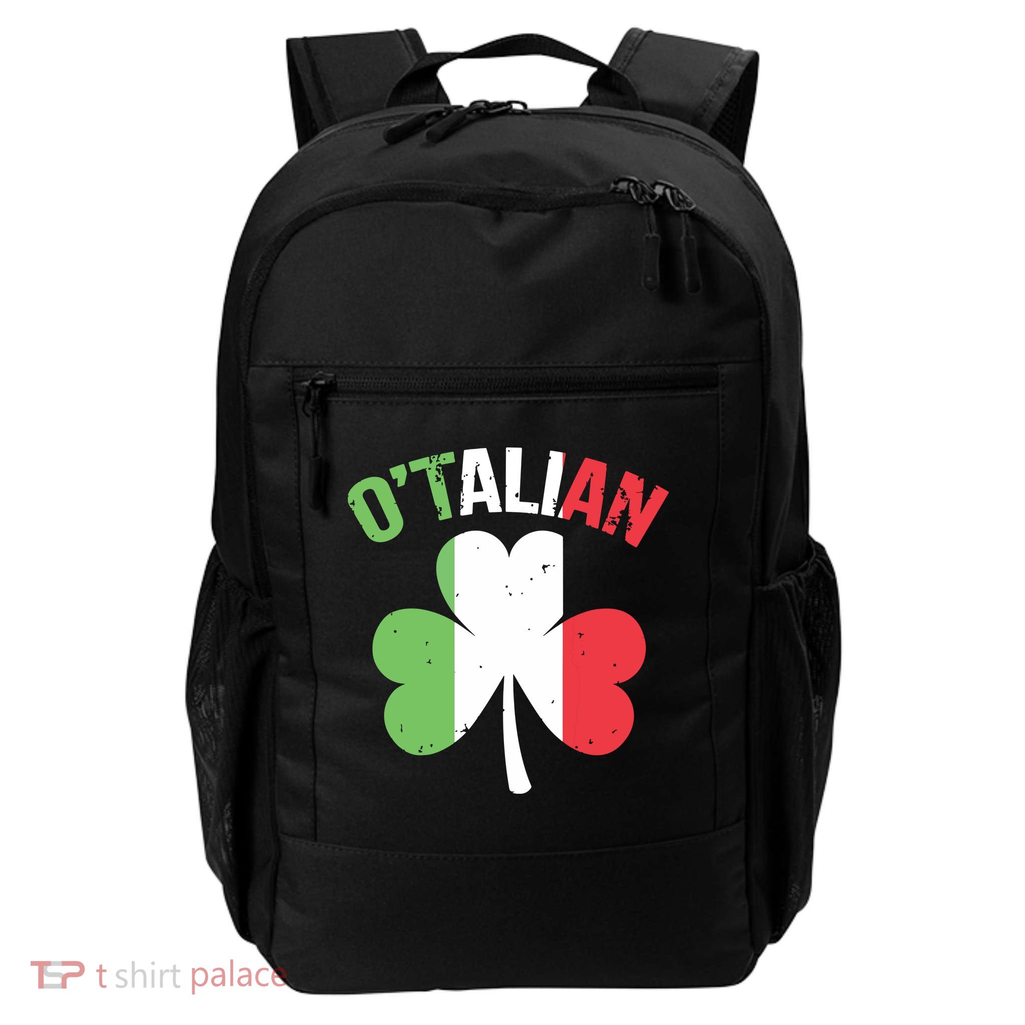 Funny Saint Patricks Day Irish Italian Otalian Backpack