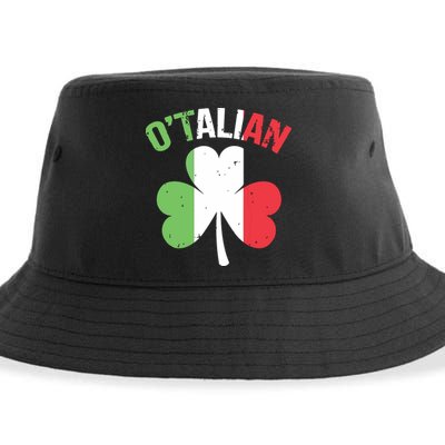 Funny Saint Patricks Day Irish Italian Otalian Sustainable Bucket Hat