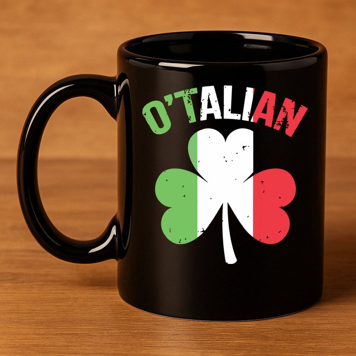 Funny Saint Patricks Day Irish Italian Otalian 11oz C Handle Ceramic Mug