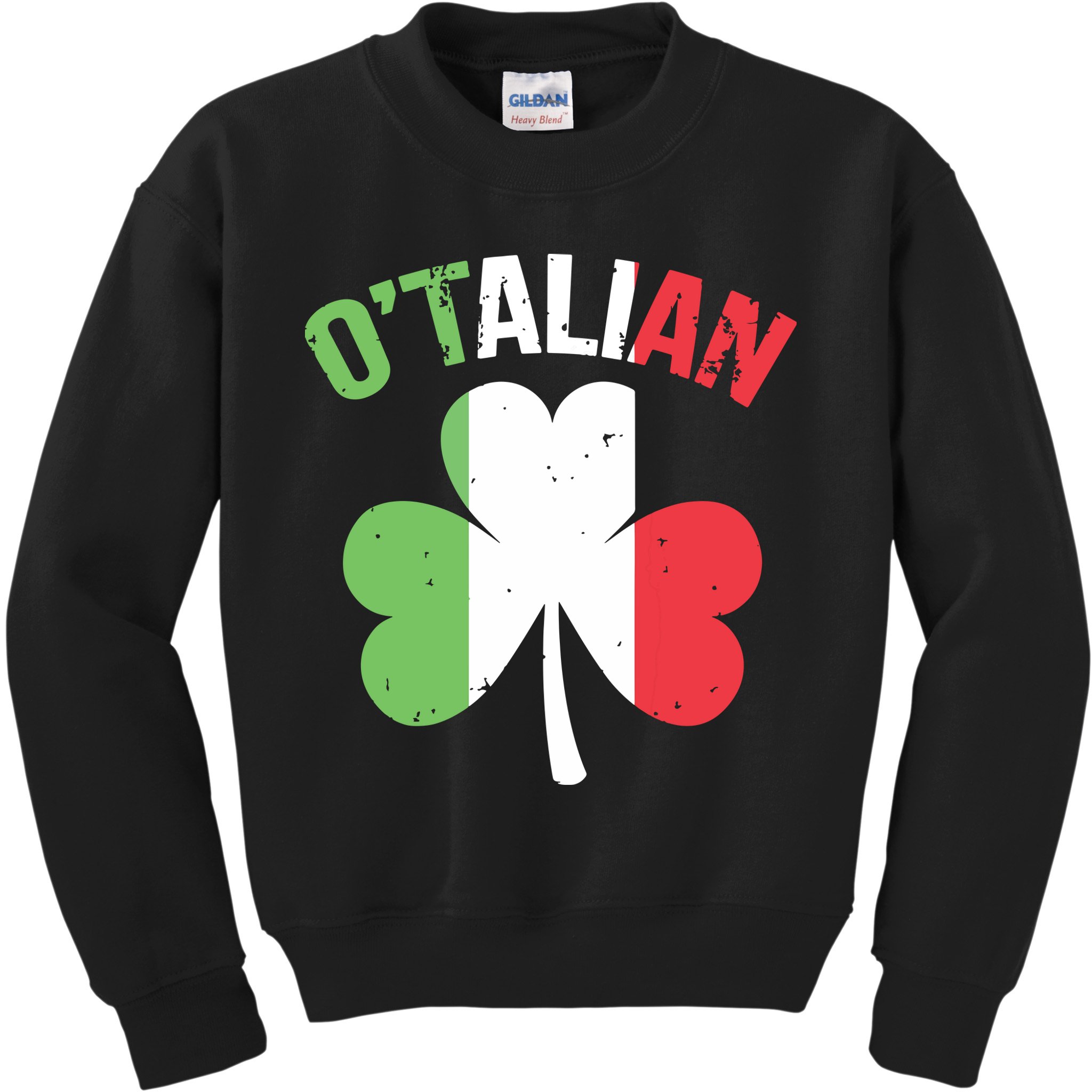 Funny Saint Patricks Day Irish Italian Otalian Kids Sweatshirt