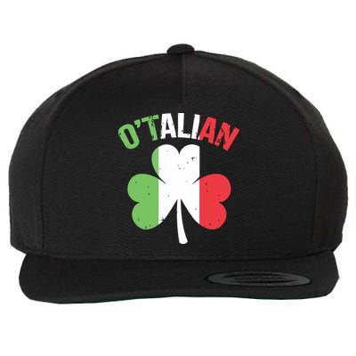 Funny Saint Patricks Day Irish Italian Otalian Wool Snapback Cap