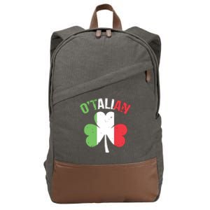 Funny Saint Patricks Day Irish Italian Otalian Cotton Canvas Backpack