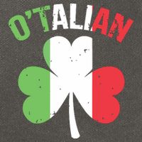 Funny Saint Patricks Day Irish Italian Otalian Cotton Canvas Backpack