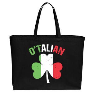 Funny Saint Patricks Day Irish Italian Otalian Cotton Canvas Jumbo Tote