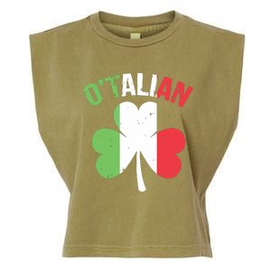 Funny Saint Patricks Day Irish Italian Otalian Garment-Dyed Women's Muscle Tee