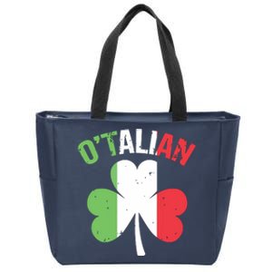 Funny Saint Patricks Day Irish Italian Otalian Zip Tote Bag