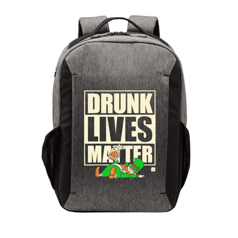 Funny St. Patricks Day Drunk Lives Matter Leprechaun Vector Backpack
