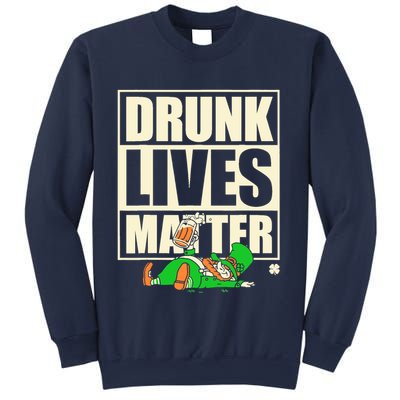 Funny St. Patricks Day Drunk Lives Matter Leprechaun Sweatshirt