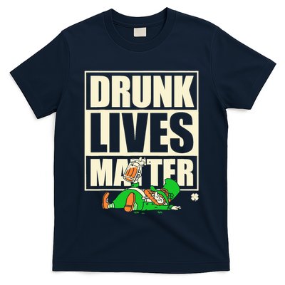 Funny St. Patricks Day Drunk Lives Matter Leprechaun T-Shirt