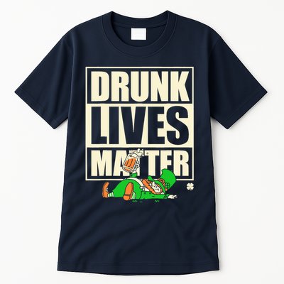 Funny St. Patricks Day Drunk Lives Matter Leprechaun Tall T-Shirt