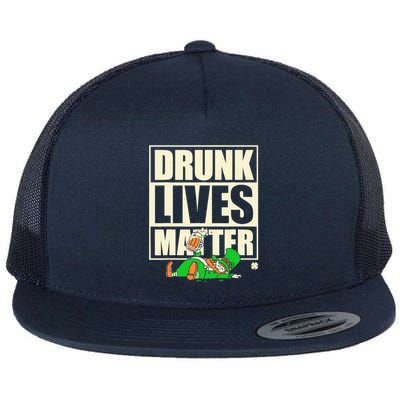 Funny St. Patricks Day Drunk Lives Matter Leprechaun Flatbill Hat