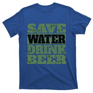 Funny St Patricks Day Save Water Beer Fun Shamrocks Gift T-Shirt