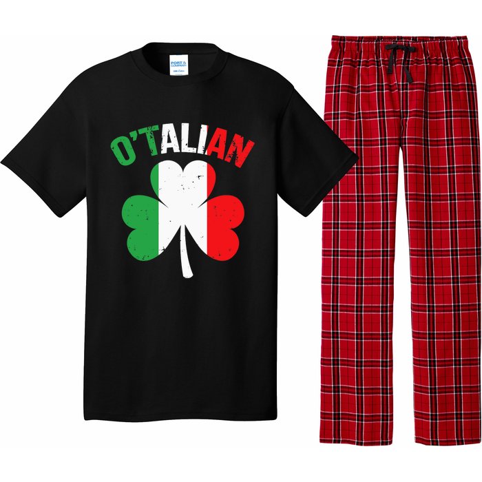 Funny Saint Patricks Day Irish Italian O'talian Pajama Set