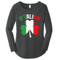 Funny Saint Patricks Day Irish Italian O'talian Women's Perfect Tri Tunic Long Sleeve Shirt