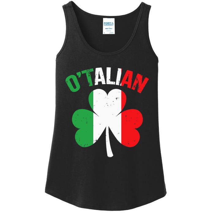 Funny Saint Patricks Day Irish Italian O'talian Ladies Essential Tank