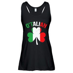 Funny Saint Patricks Day Irish Italian O'talian Ladies Essential Flowy Tank