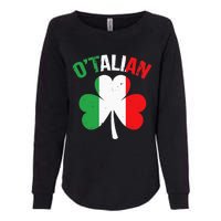 Funny Saint Patricks Day Irish Italian O'talian Womens California Wash Sweatshirt