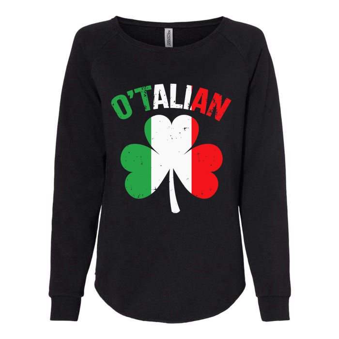 Funny Saint Patricks Day Irish Italian O'talian Womens California Wash Sweatshirt